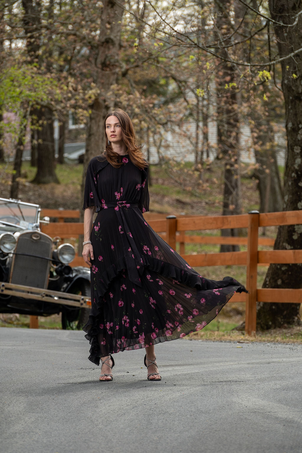 Del Mar Dress Floral Chiffon