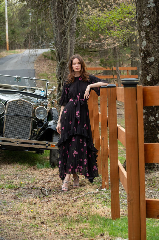 Del Mar Dress Floral Chiffon